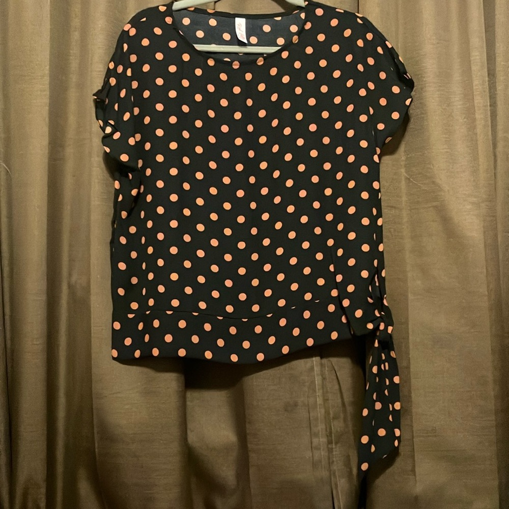 NWOT Red Lolly Polka Dot Top